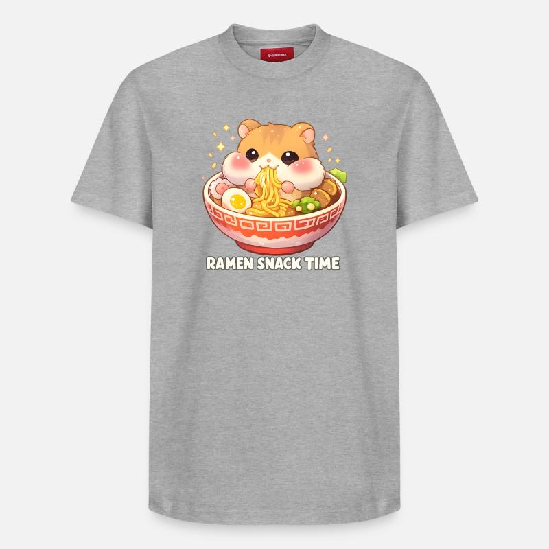 Ramen - T-shirt unisexe décontracté en coton Supima – de SPREAD - gris chiné
