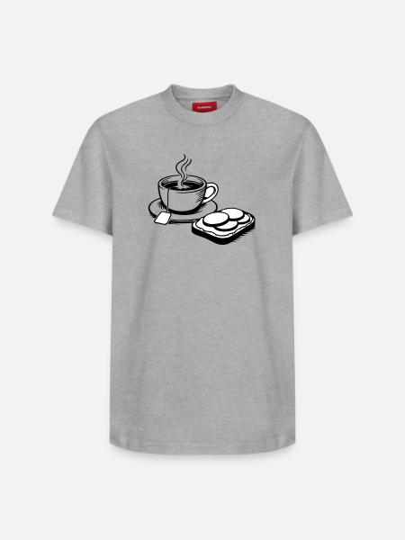 Coupe - T-shirt unisexe décontracté en coton Supima – de SPREAD - gris chiné