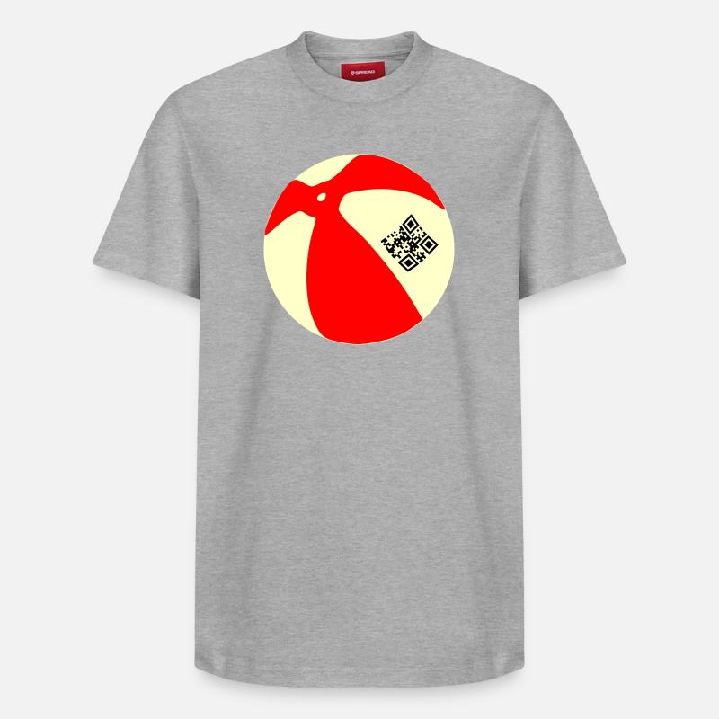 Ball QR - T-shirt unisexe décontracté en coton Supima – de SPREAD - gris chiné