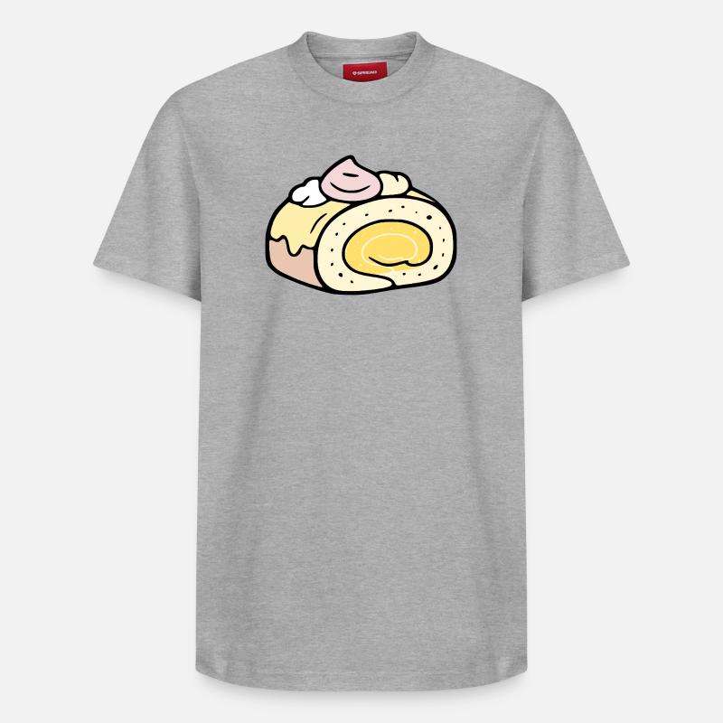Gâteau d’été - T-shirt unisexe décontracté en coton Supima – de SPREAD - gris chiné