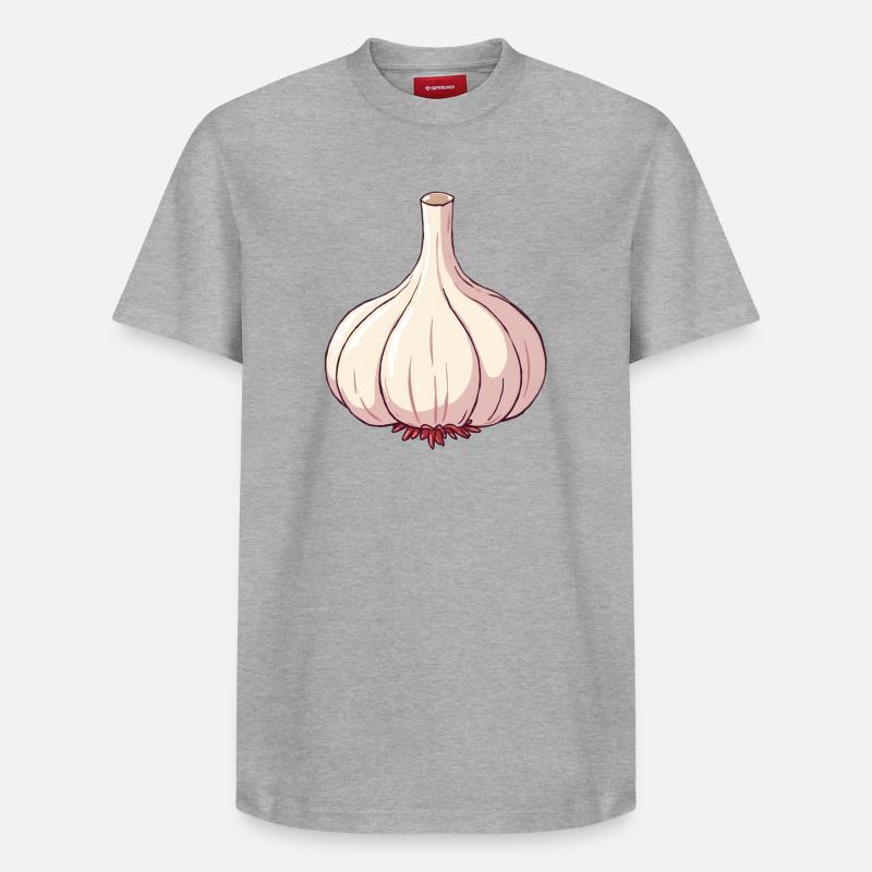 Ail - T-shirt unisexe décontracté en coton Supima – de SPREAD - gris chiné