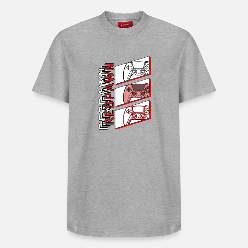 Réapparition - T-shirt unisexe décontracté en coton Supima – de SPREAD - gris chiné