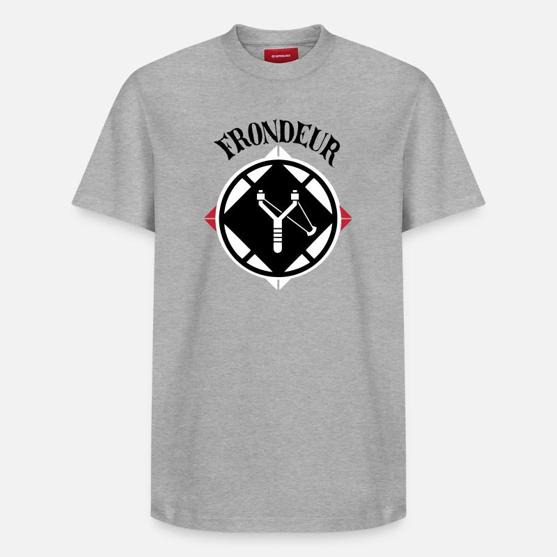 Slinger Emblem - Relaxed Unisex Supima Cotton T-Shirt – by SPREAD - heather grey