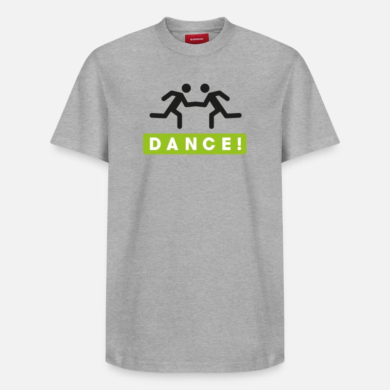Danser - T-shirt unisexe décontracté en coton Supima – de SPREAD - gris chiné