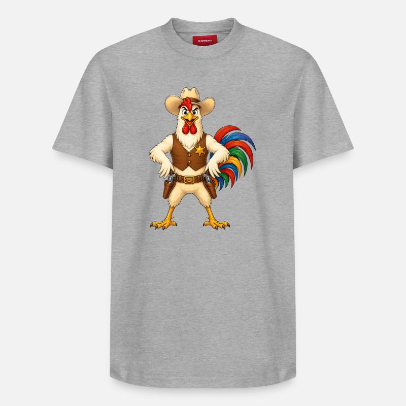 Hahn as Sheriff - Relaxed Unisex Supima Cotton T-Shirt – by SPREAD - heather grey