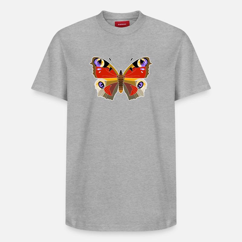 paon - T-shirt unisexe décontracté en coton Supima – de SPREAD - gris chiné