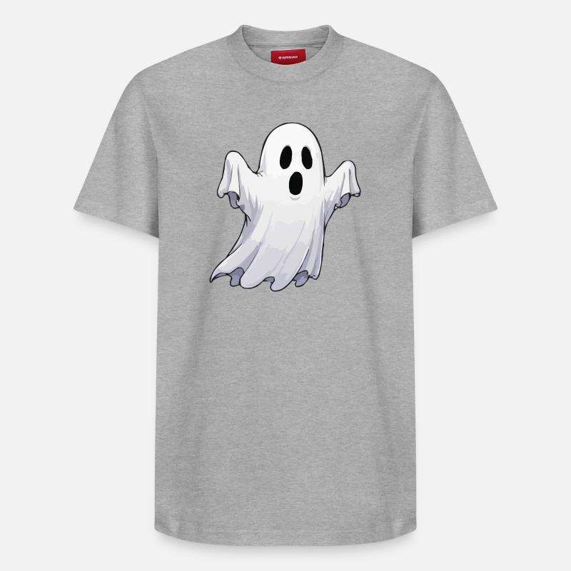 Fantôme Hanté Amical - T-shirt unisexe décontracté en coton Supima – de SPREAD - gris chiné