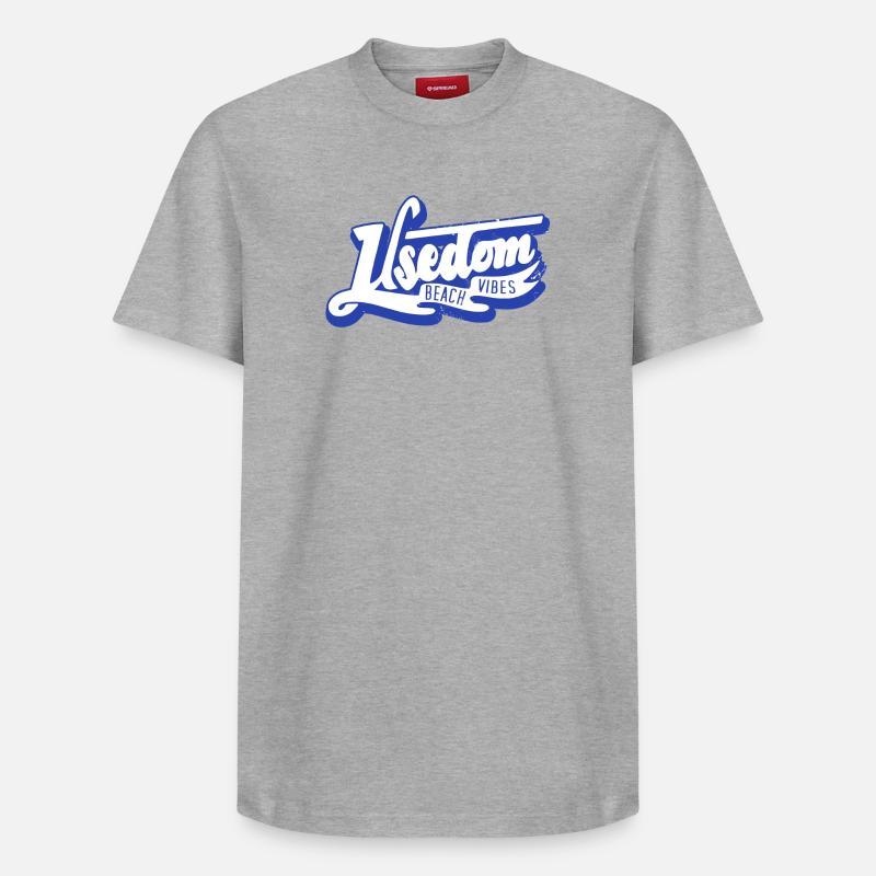 île usedom chemise - T-shirt unisexe décontracté en coton Supima – de SPREAD - gris chiné