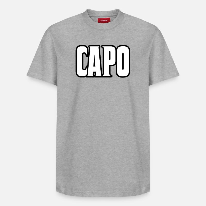 Capo - T-shirt unisexe décontracté en coton Supima – de SPREAD - gris chiné