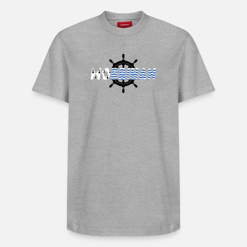 Morbihan - Relaxed Unisex Supima Cotton T-Shirt – von SPREAD - Grau meliert