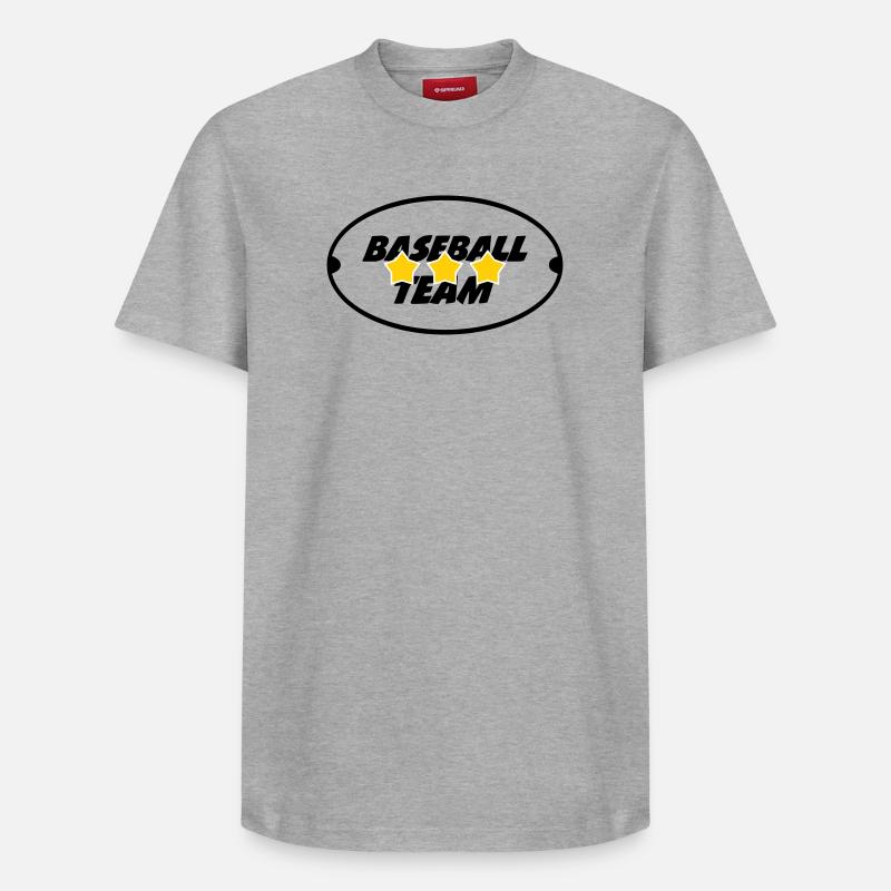 Baseball Team - Sport - T-shirt unisexe décontracté en coton Supima – de SPREAD - gris chiné
