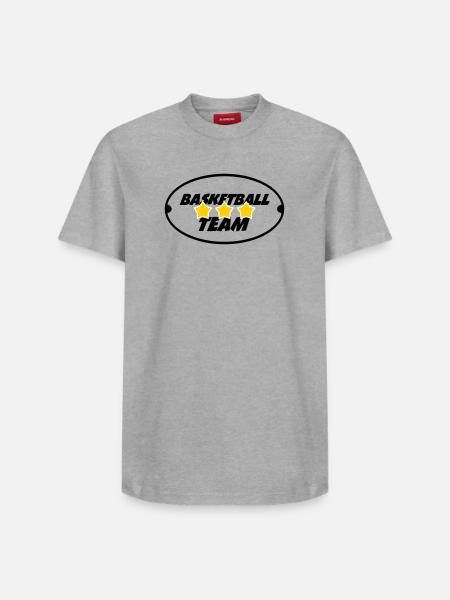 Basketball team - Relaxed Unisex Supima Cotton T-Shirt – by SPREAD - heather grey