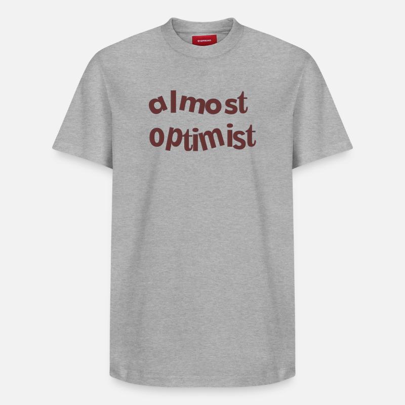 optimiste - T-shirt unisexe décontracté en coton Supima – de SPREAD - gris chiné