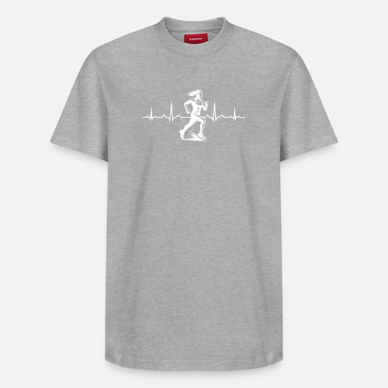 Conception compacte pour la course automobile - T-shirt unisexe décontracté en coton Supima – de SPREAD - gris chiné