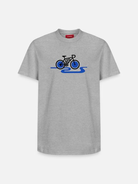 Modern E-Bike Gear Motor - Relaxed Unisex Supima Cotton T-Shirt – by SPREAD - heather grey