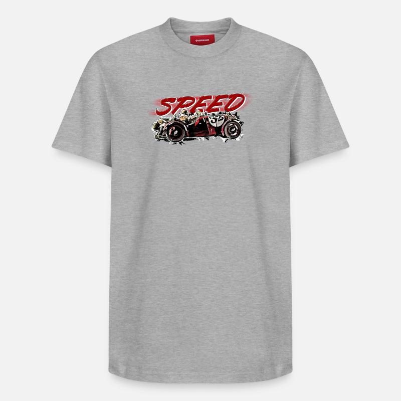 Oldtimer - Vitesse - T-shirt unisexe décontracté en coton Supima – de SPREAD - gris chiné