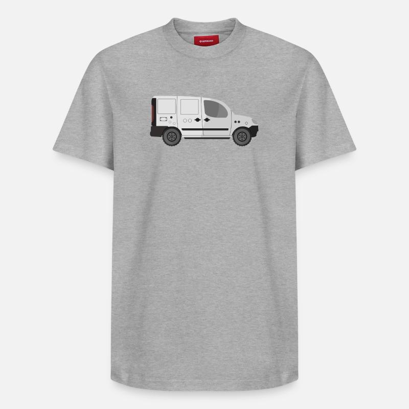 Fourgon - T-shirt unisexe décontracté en coton Supima – de SPREAD - gris chiné
