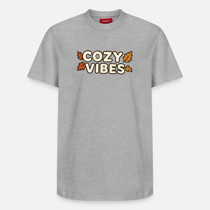 Ambiance chaleureuse - T-shirt unisexe décontracté en coton Supima – de SPREAD - gris chiné