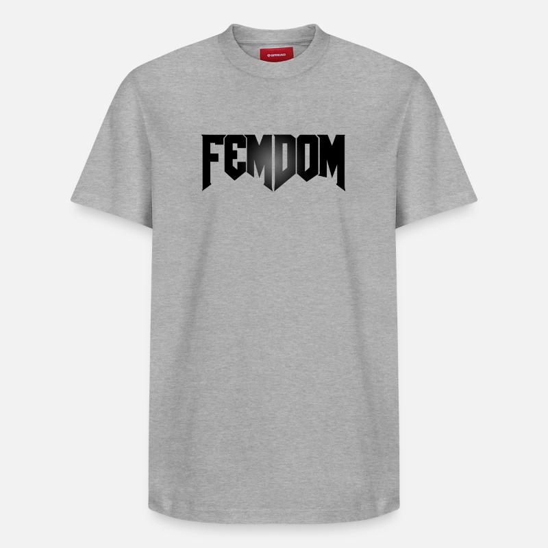 Femdoom - T-shirt unisexe décontracté en coton Supima – de SPREAD - gris chiné