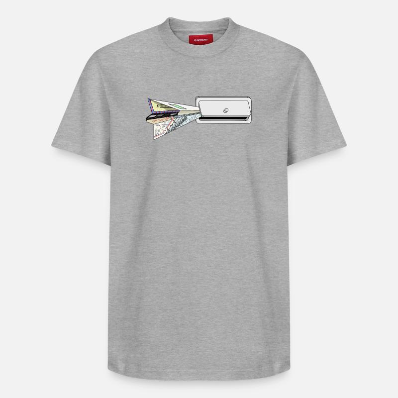 PLAN - Relaxed Unisex Supima Cotton T-Shirt – von SPREAD - Grau meliert