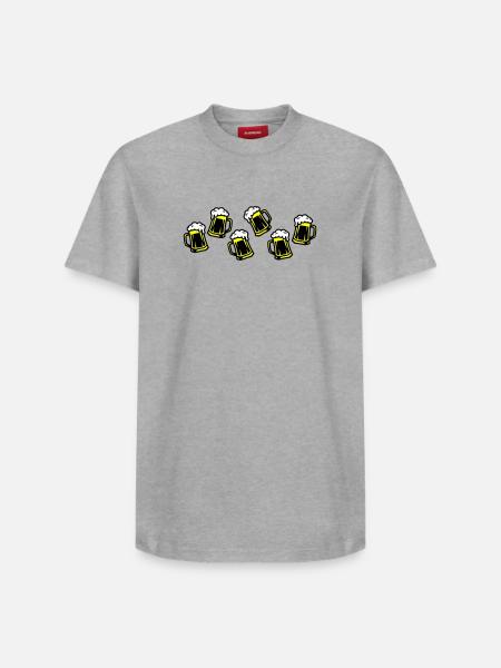 Beer Beer Glass Beer Mug - Relaxed Unisex Supima Cotton T-Shirt – by SPREAD - heather grey