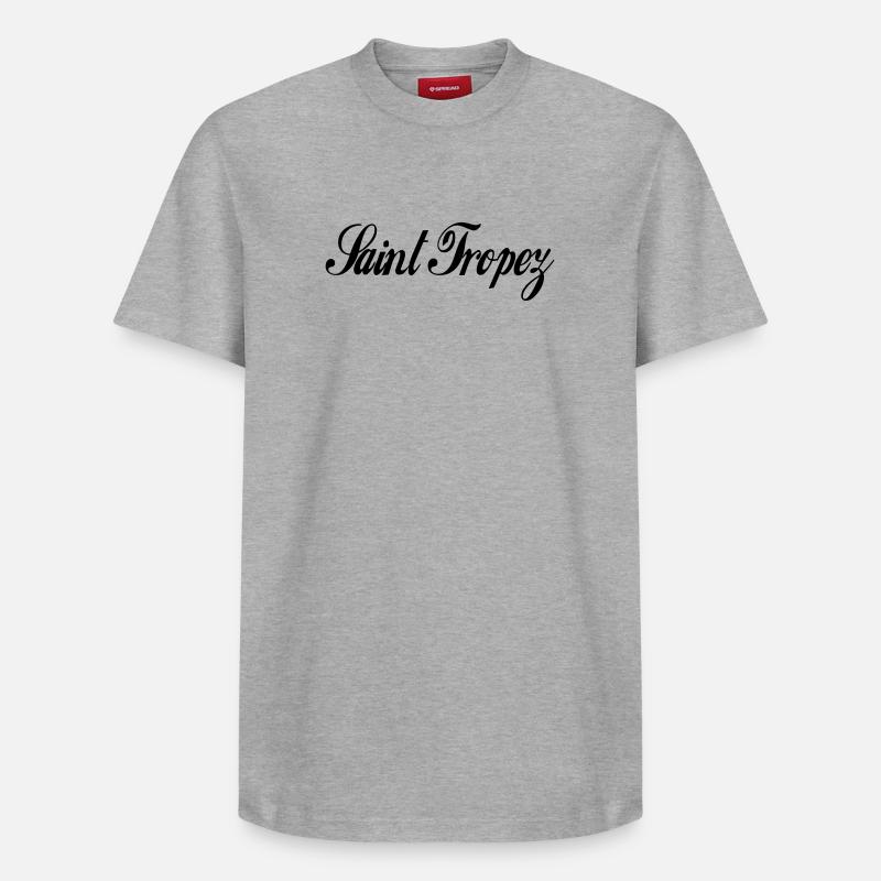 Saint Tropez - Relaxed Unisex Supima Cotton T-Shirt – von SPREAD - Grau meliert
