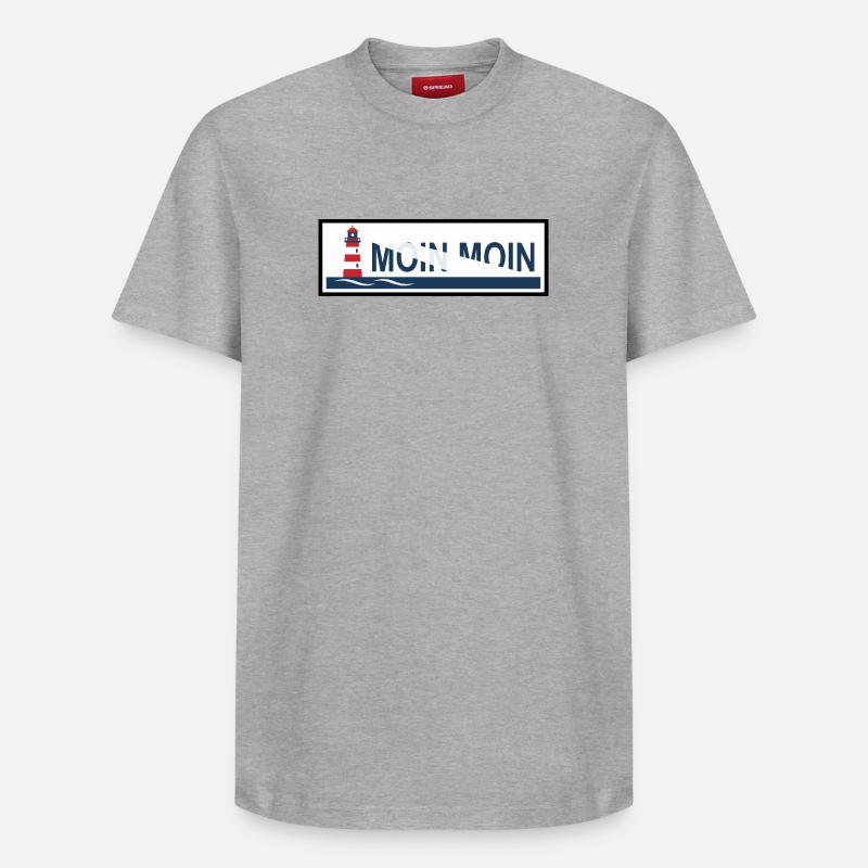 Basse-Saxe Moin Moin - T-shirt unisexe décontracté en coton Supima – de SPREAD - gris chiné