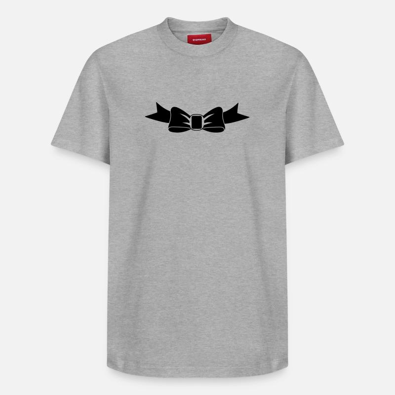 Fliege - Relaxed Unisex Supima Cotton T-Shirt – von SPREAD - Grau meliert