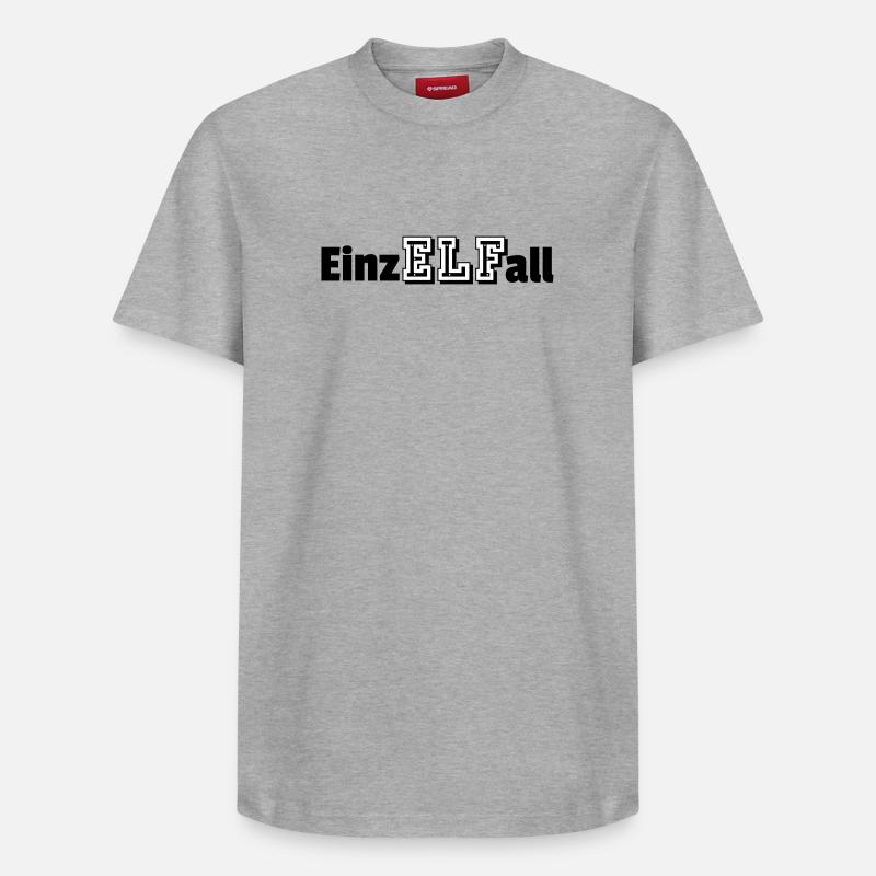 Cas individuel - T-shirt unisexe décontracté en coton Supima – de SPREAD - gris chiné