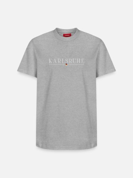 Karlsruhe Fan T-Shirt – For Real Fans - Unisex T-shirt i Supima-bomuld med afslappet pasform – fra SPREAD - grå meleret