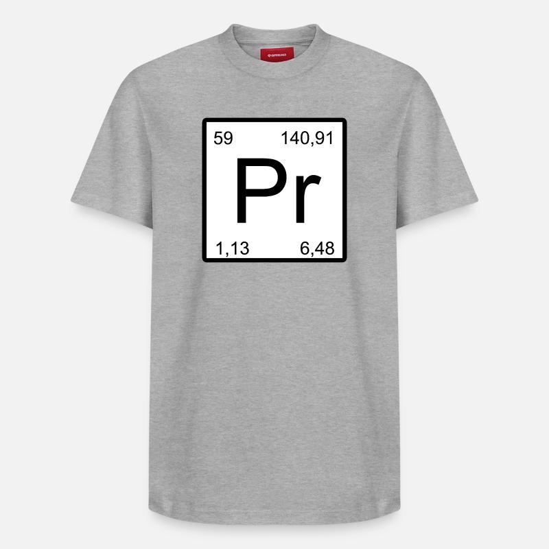 Conception minimale Pr-Element - T-shirt unisexe décontracté en coton Supima – de SPREAD - gris chiné