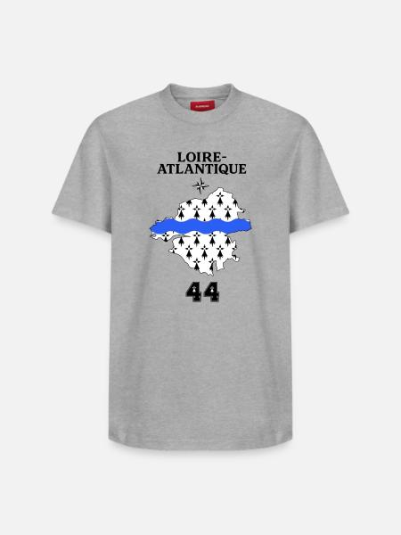 Loire Atlantique 44 - Relaxed Unisex Supima Cotton T-Shirt – by SPREAD - heather grey