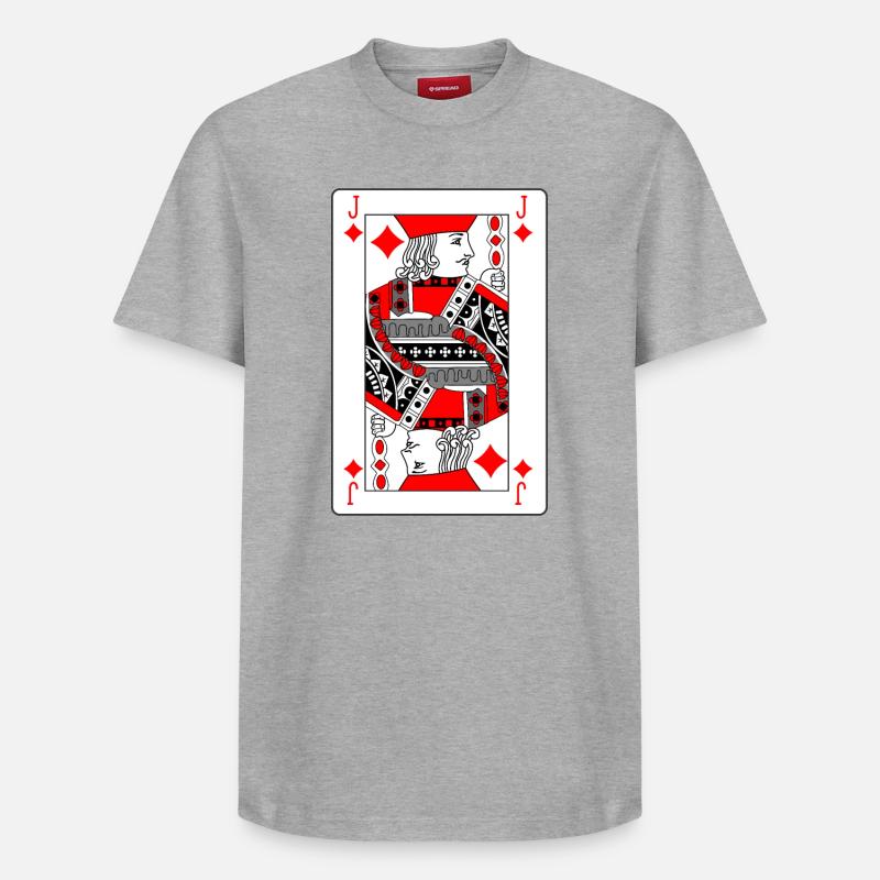 Carte à jouer diamond farmer - T-shirt unisexe décontracté en coton Supima – de SPREAD - gris chiné