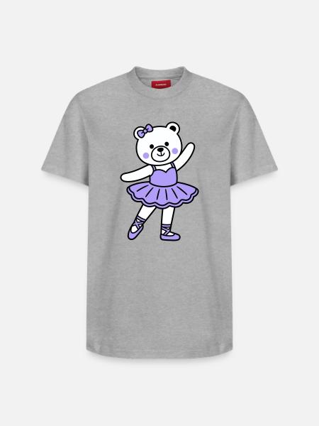 Bear ballet - Relaxed Unisex Supima Cotton T-Shirt – by SPREAD - heather grey