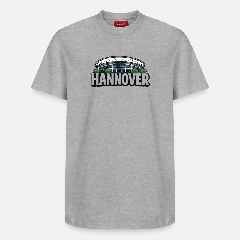 Stade de Hanovre 1896 - T-shirt unisexe décontracté en coton Supima – de SPREAD - gris chiné
