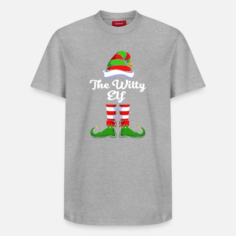 Elfe Elf Weihnachtsgeschenk - Relaxed Unisex Supima Cotton T-Shirt – von SPREAD - Grau meliert