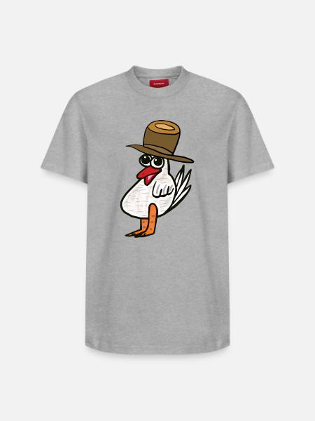 Chicken Rooster Chickens Kids Child - Relaxed Unisex Supima Cotton T-Shirt – by SPREAD - heather grey