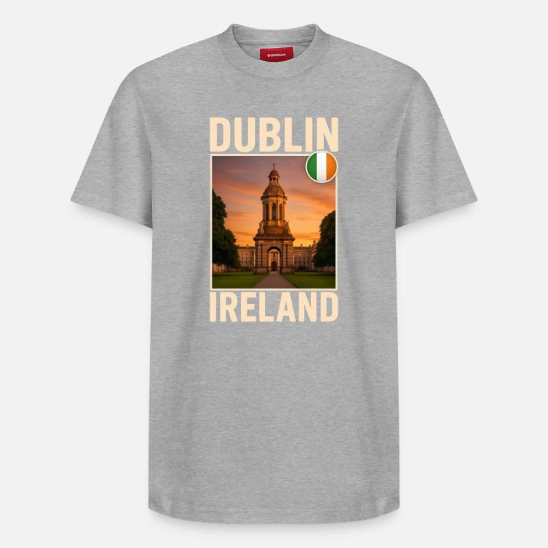 Dublin - Relaxed Unisex Supima Cotton T-Shirt – von SPREAD - Grau meliert