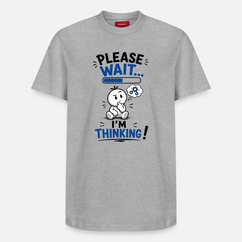 Wait... Loading reflection - Relaxed Unisex Supima Cotton T-Shirt – by SPREAD - heather grey