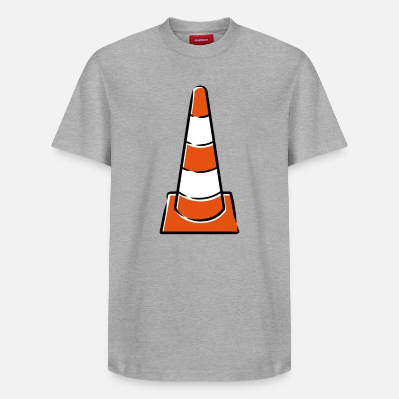 Chapeaux de construction - T-shirt unisexe décontracté en coton Supima – de SPREAD - gris chiné