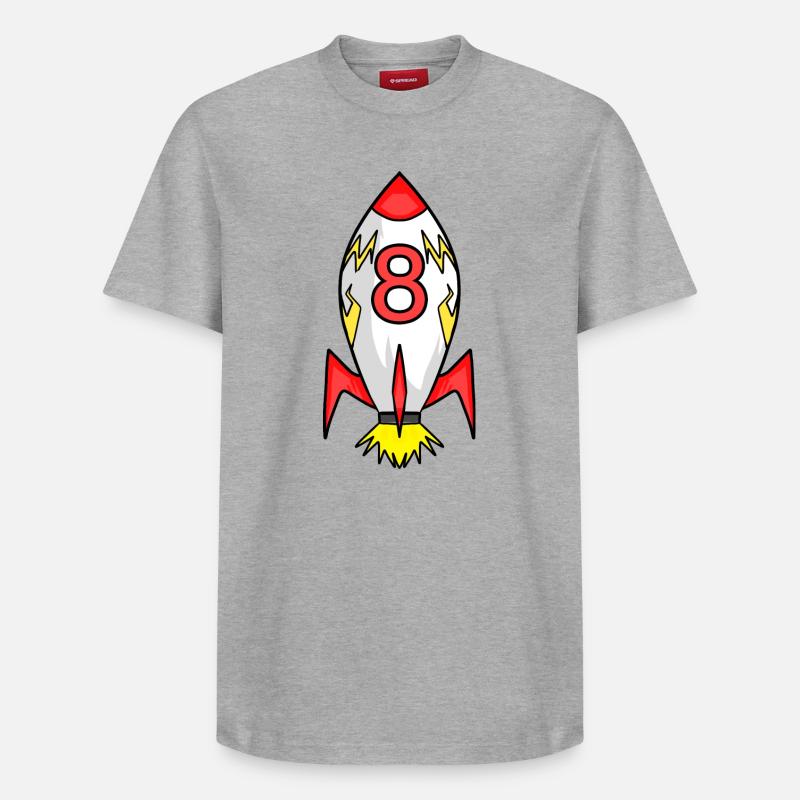 Rocket 8 ans - T-shirt unisexe décontracté en coton Supima – de SPREAD - gris chiné