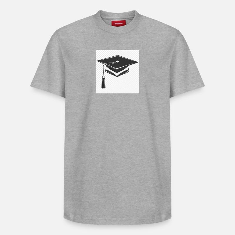 Abschlusskappe Icon - Relaxed Unisex Supima Cotton T-Shirt – von SPREAD - Grau meliert