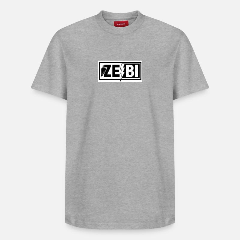 ZeBi Wings und Lightning Devil - Relaxed Unisex Supima Cotton T-Shirt – von SPREAD - Grau meliert