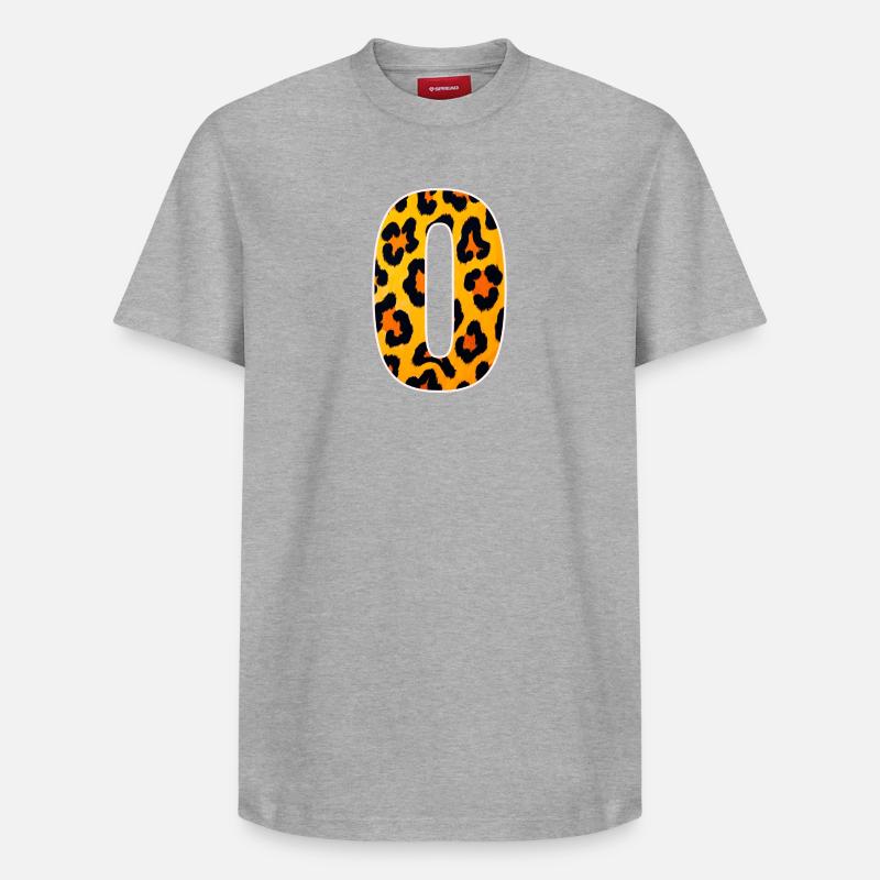 Leopard Zero Print - T-shirt unisexe décontracté en coton Supima – de SPREAD - gris chiné
