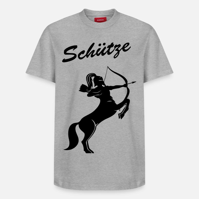Sagittaire - T-shirt unisexe décontracté en coton Supima – de SPREAD - gris chiné