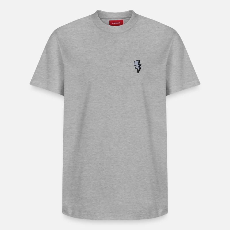 Éclair - T-shirt unisexe décontracté en coton Supima – de SPREAD - gris chiné