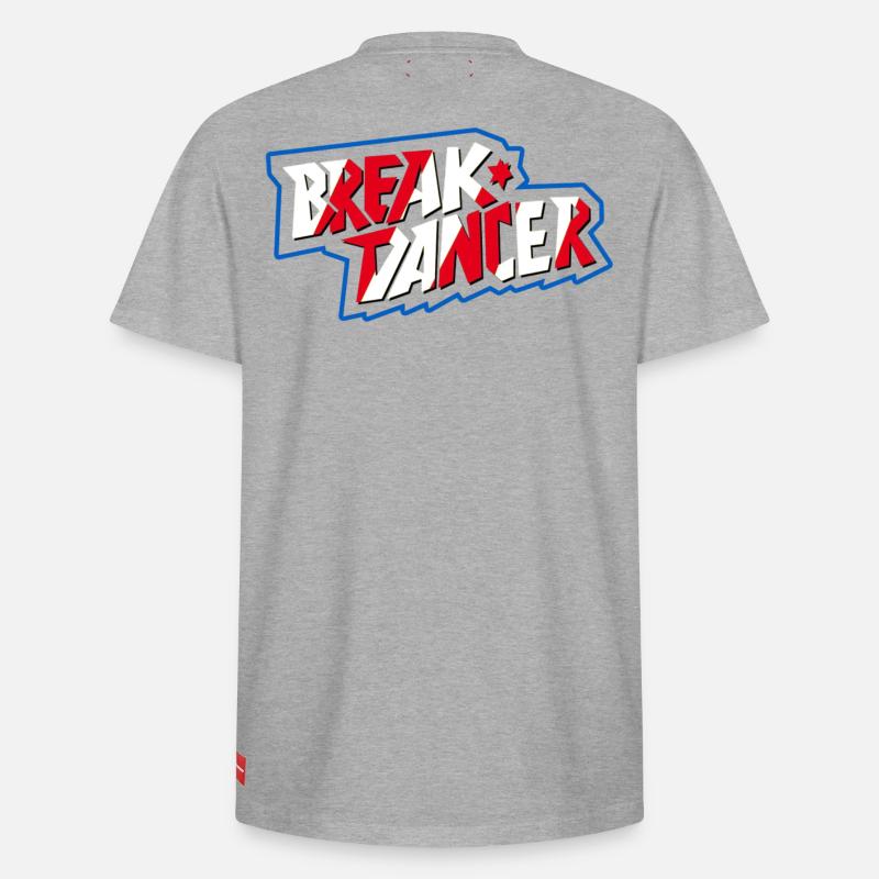 Vibrant Breakdancer Illustration - T-shirt unisexe décontracté en coton Supima – de SPREAD - gris chiné