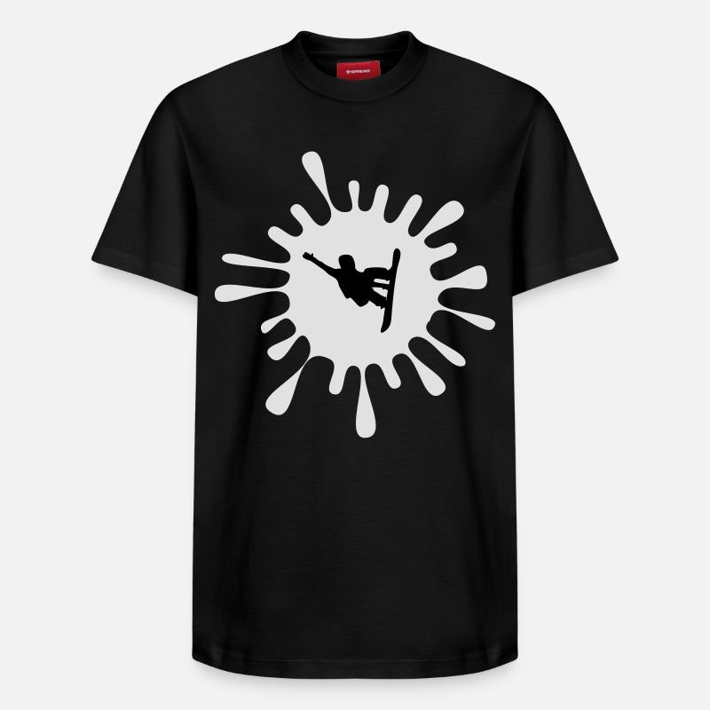 Planchistes - T-shirt unisexe décontracté en coton Supima – de SPREAD - noir