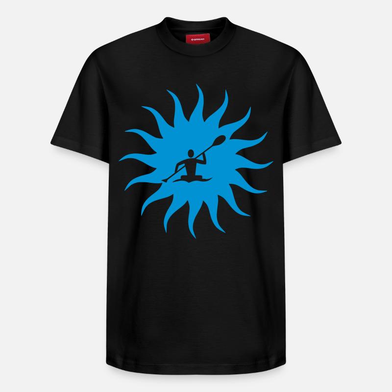 Canoe soleil - T-shirt unisexe décontracté en coton Supima – de SPREAD - noir