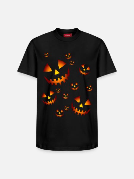 Kürbissen - Relaxed Unisex Supima Cotton T-Shirt – von SPREAD - Schwarz